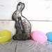 6" Easter Bunny Formay Vintage Metal Rabbit Cookie Cutter 1940s