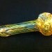 Glass Pipe Heavy Gold Fumed Pattern Trap Color Changing Tobacco Spoon Pipe