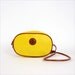 esprit purse / lemon yellow faux leather pouch / cross body bag