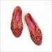 SALE open weave pink leather oxfords 7