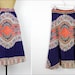vintage 70s dashiki wrap skirt / ethnic tribal print