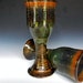 Chalice Goblet Forest Green Red Black