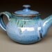 Personal Teapot Blue and Green Glaze