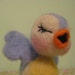 Needle felted Bluebird of Happiness