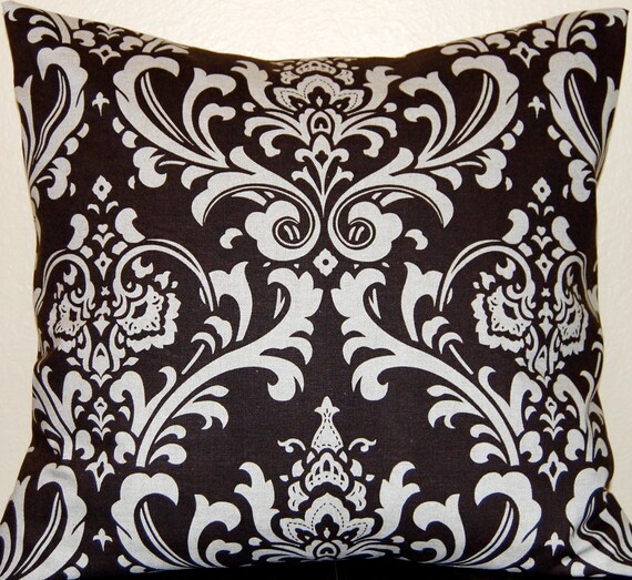 Items similar to Damask Throw Pillow Covers Cushion Covers 20 x 20
