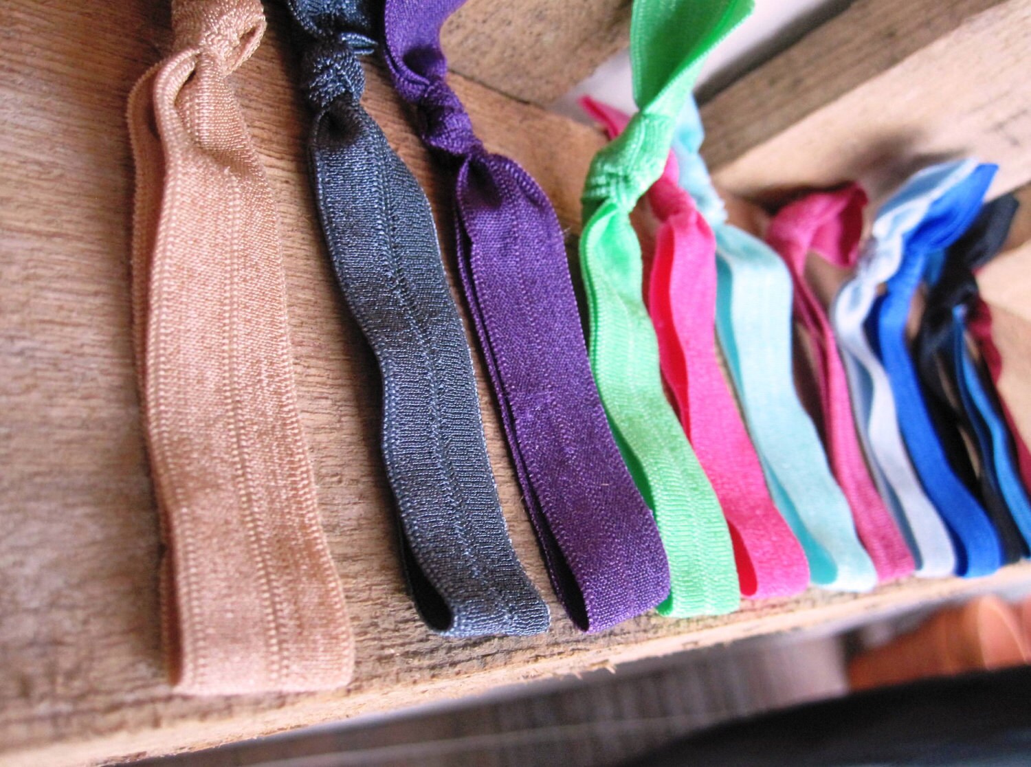 yellow ribbon hair ties