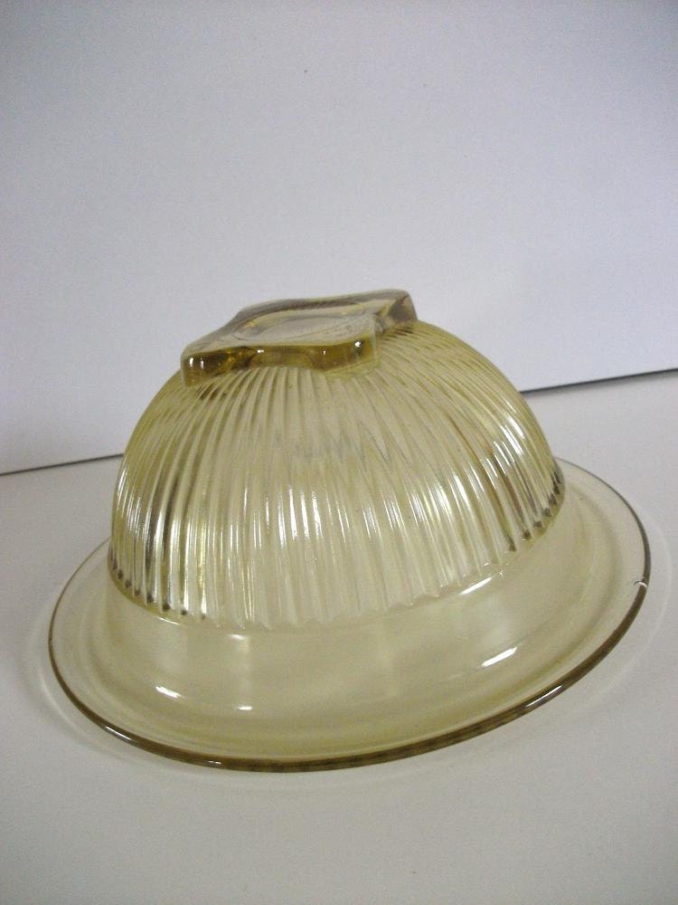 Vintage Yellow Glass Bowl