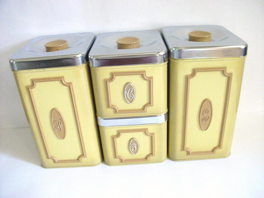 Canister Sets Etsy | kitchen canister set by ricsrelics on etsy Canister Sets Etsy | kitchen canister set by ricsrelics on etsy