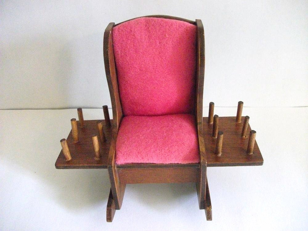 Vintage Pin Cushion Rocking Chair