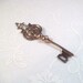 Clearance Sale-Vintage Brookcraft Sterling Silver Skeleton Key Brooch