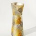 Silver Gold Whirlpools Hand painted glass vase