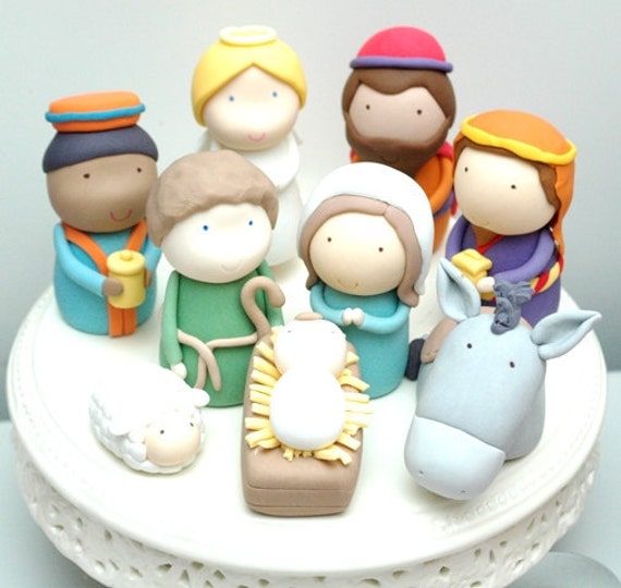 Christmas Nativity Scene Set of 9 Figurines Cake Toppers PDF