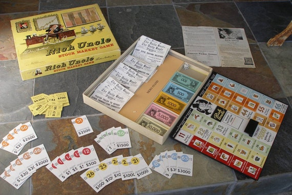 Rich Uncle Vintage Board Game Original box and original