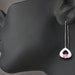 Pink Topaz - Drop Earrings - Dangle - Eco-Friendly - Pink Earrings - Argentium Silver - 2423