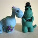 DEPOSIT for Dino Love wedding cake topper