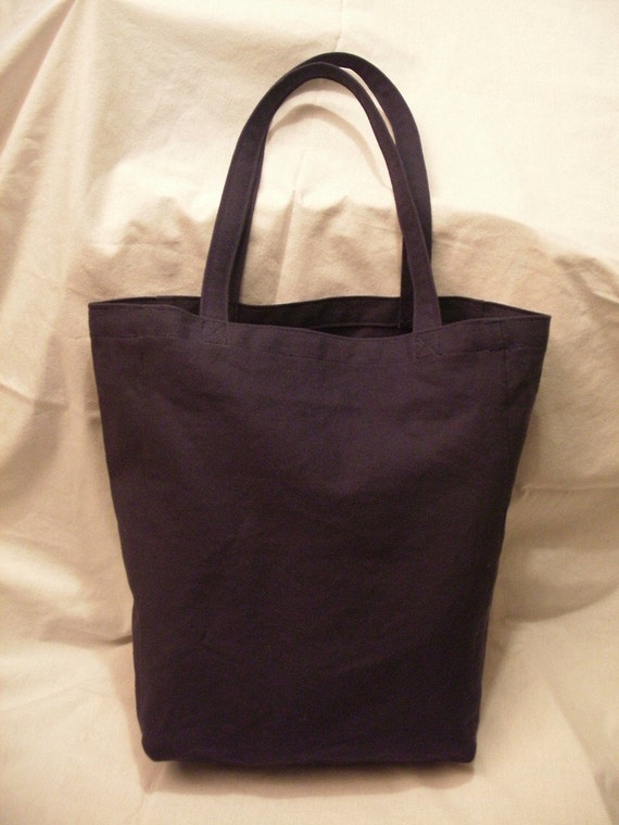 Tote Bag Sturdy Cotton Canvas Bag New - Navy Blue - Knitting Project ...