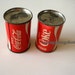 COCA COLA Vintage Salt and Pepper Shakers Nice Condition Red and White COKE