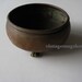 Arts and Crafts Period Copper Bowl 3 1/4" Claw Foot Hand made Very Old