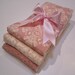 Premium 6 Ply Burp Cloth Set of 3 Baby Girl - Lily and Will Pretty Pinks