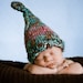 chunky knit newborn hat-pixie loop-photo prop
