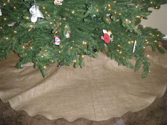 rustic burlap christmas tree skirt free shipping rustic burlap christmas tree skirt free shipping