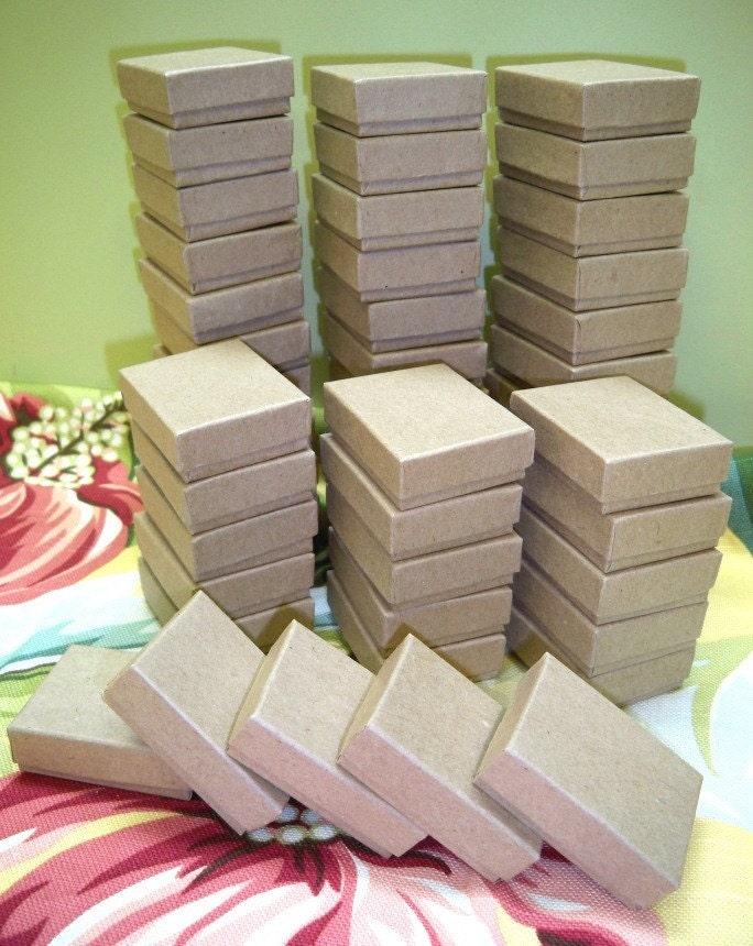 Download 100 Pack Kraft Boxes 2 x 1.5 x .75 in. // ECONOMY by displaydiva