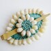 Vintage 50s 60s Hawaiian Shell Exotic South Seas Wahine Hula Girl Hair Barrette Accessory