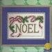 Christmas Counted Cross Stitch Kit Noel with Holly and Bow