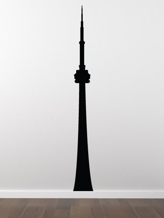 Items similar to CN Tower Decal - Wall Decal - Canadian National Tower