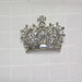 Vintage clear rhinestone brooch