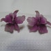 Vintage IRIS ..Shades of Purple..Germany..Clip Earrings