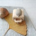 Reserved for Sarah ,Miniature cabinet with a cute little hedgehog , wood carving