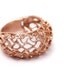 CLASSIC BEE HIVE contemporary rose golden ring, modern jewelry design