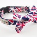 Union Jack Dog Bowtie Collar