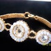 Swarovski Rivoli and Seed Bead Bridal Bracelet