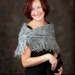 Felted Grey Wool Wrap Cape