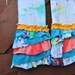 Tie Dyed Upcycled Ruffle Pants Size 6