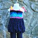 Girls Tunic with Bubble Skirt Upcycled Size 3