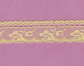 Lemon Yellow Lace Insertion 3yds