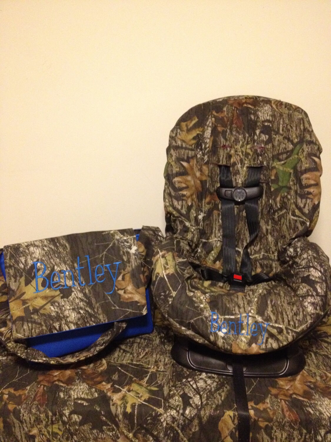 CAMO infant toddler Car Seat Cover with Mossy Oak fabric and