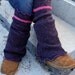 Eco Friendly Upcycled Sweater Knee High Chunky Leg Warmers