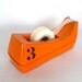 Recycled ORANGE TAPE DISPENSER