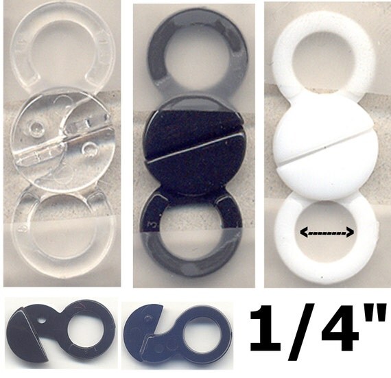 12 Piece Lot 1/4 2Way Clasp Bra Clip Swimwear Closure