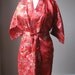 Vintage Red Print Ladies Kimono