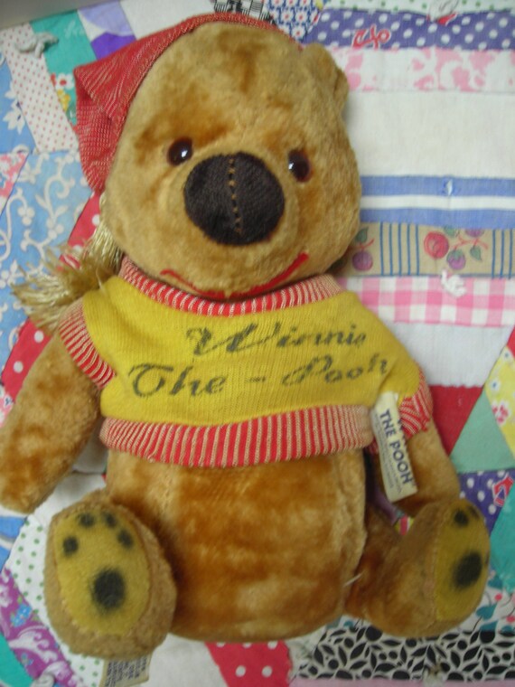 winnie the pooh vintage stuffed animal