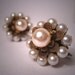 Vintage Miriam Haskell Pearl Earrings c.1950 Bridal Jewelry