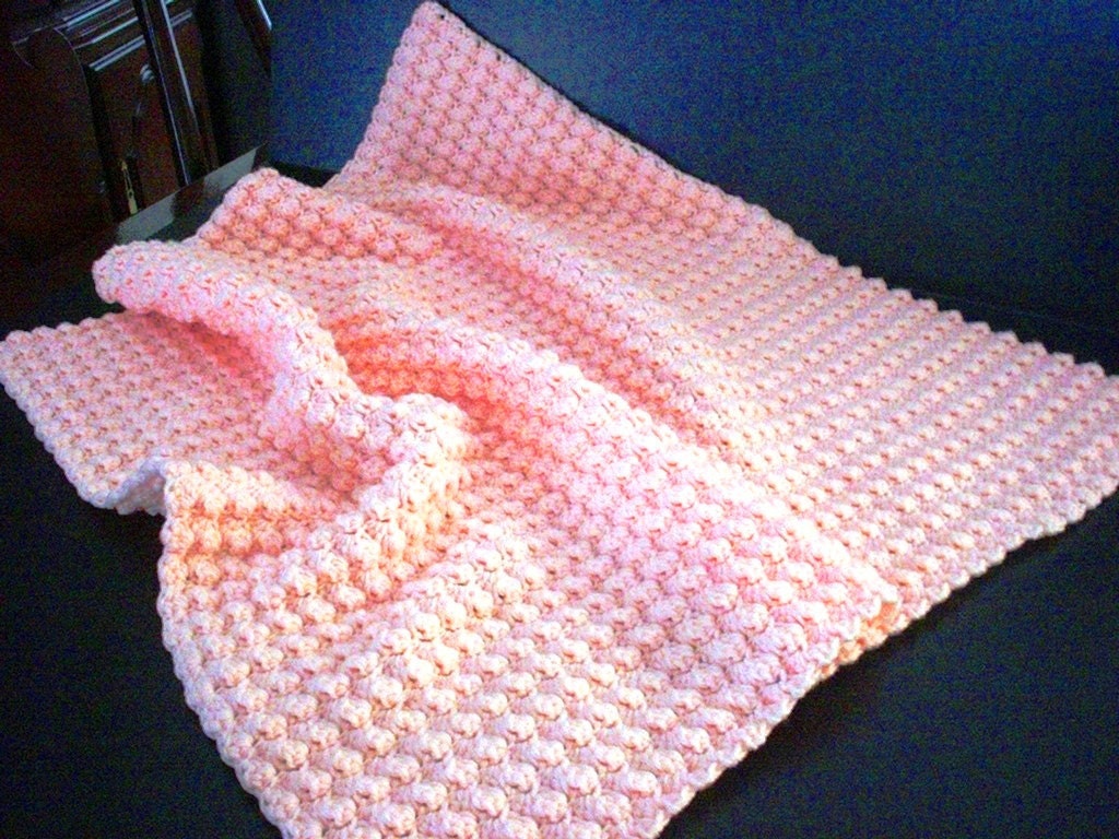 Crochet Baby Blanket Crochet Baby Afghan Puff Stitch