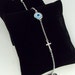 Lucky Evil Eye and Sideways Cz Cross Bracelet - Celebrity Jewelry, Mother's Day Gift, Great Gift, Mom, Sister, BFF, Girlfriend Jewelry