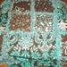 Blue and Brown Damask Rag Quilt