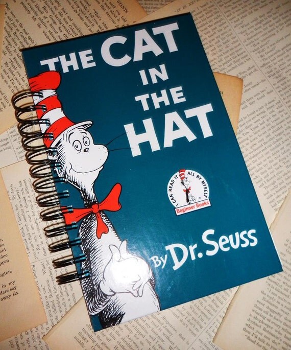 Dr Seuss Vintage Journal Recycled Book Cover by ExLibrisJournals